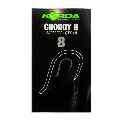 KORDA Крючок Choddy Barbless №8 без бородки 10шт (Уценка)