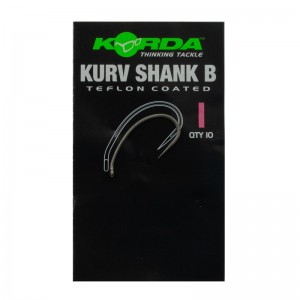 Крючок Korda Kurv Shank Barbless №1 безбородый