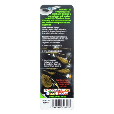 KORDA Набор для грузил COG Booms для грузила Flat Lead 2-2.5oz