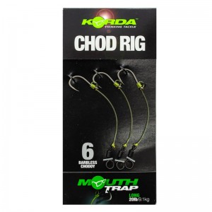 Поводок готовый Korda Chod Rig Long Barbless 2,5см №6 3шт безбородый