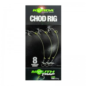 Поводок готовый Korda Chod Rig Long Barbless 2,5см №8 3шт безбородый