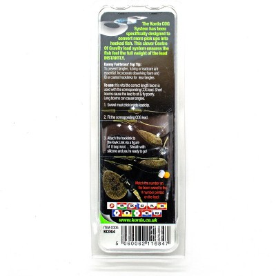 KORDA Набор для грузил COG Booms для грузила Flat Lead 3-3.5oz (Уценка)