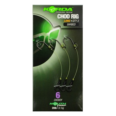 KORDA Поводок готовый Chod Rig Long 2.5см №6 3шт