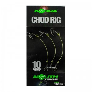 Поводок готовый Korda Chod Rig Long Barbless 2,5см №10 3шт безбородый