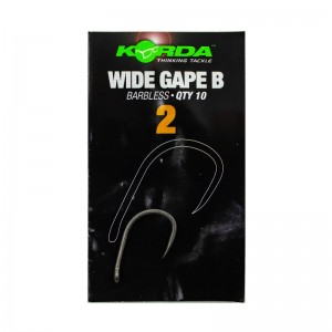 Крючок Korda Wide Gape Barbless №2 безбородый (Уценка)