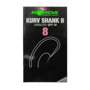 Крючок Korda Kurv Shank Barbless №8 безбородый