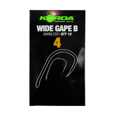 Крючок Korda Wide Gape Barbless №4 безбородый