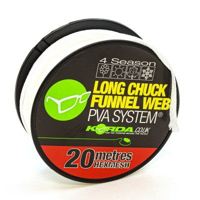KORDA Сетка PVA запасная Longchuck Funnel Web Hexmesh 20м (Уценка)
