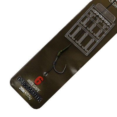 Поводок готовый Korda Dark Matter Rig 20lb Wide Gape №6