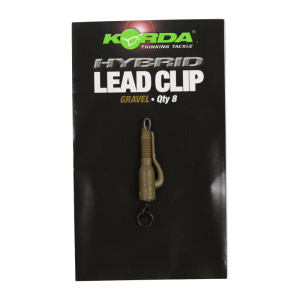 Безопасная клипса с кольцом Korda Hybrid Lead Clips Gravel