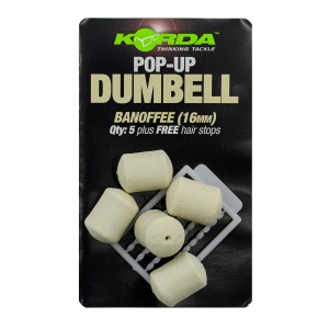 Имитационная приманка Korda Dumbell Pop-Up Banoffee 16 mm