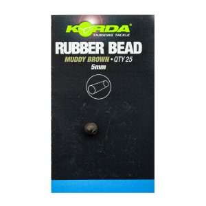 Бусина резиновая Korda Rubber Bead Brown 5мм