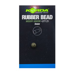 Бусина резиновая Korda Rubber Bead Green 5мм