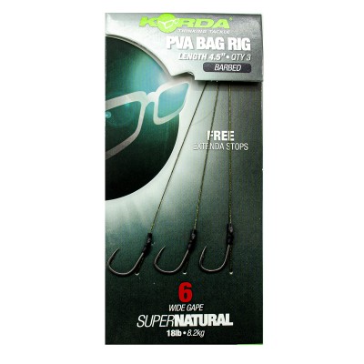 Поводок готовый Korda Solidz PVA Rig 18lb Wide Gape №6