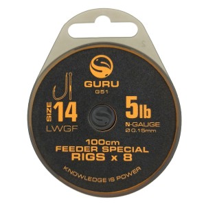 Поводок готовый Guru Feeder Special Rig LWGF 100см №14