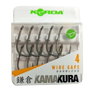 Крючок Korda Kamakura Wide Gape Barbless №4 безбородый