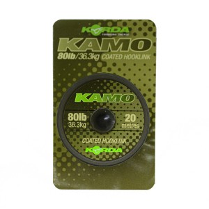 Поводковый материал Korda Kamo Coated Hooklink 80lb 20м