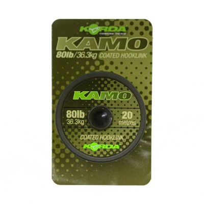 Поводковый материал Korda Kamo Coated Hooklink 80lb 20м