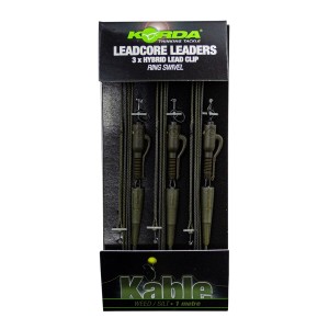 Готовый монтаж Korda Leadcore Leader Lead Clip Weed Silt 3шт