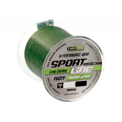 Леска Carp Pro Sport Line Flecked Green 300м 0.286мм