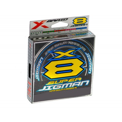 YGK Шнур плетеный X-Braid Super Jigman X8 200м #1 0.165мм 20lb