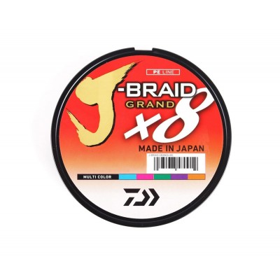 DAIWA Шнур J-Braid Grand x8 150м Multicolor 0.10мм 7кг