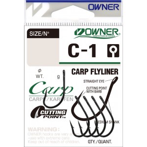 Крючок Owner Carp Flyliner BC №1/0 4шт