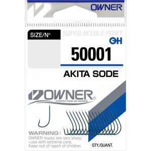 Крючок Owner Akita Sode blue №10 17шт