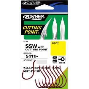 OWNER Крючок Cut SSW red №3/0 7шт