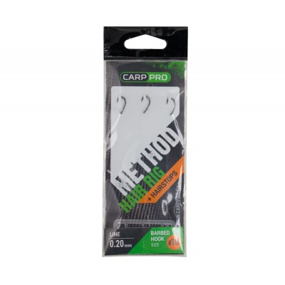 CARP PRO Поводок готовый с крючком Method Hair Rig Line №10 d0.20мм