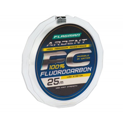 FLAGMAN Леска Ardent Fluorocarbon 25м 0.60мм 19.9кг/43.8lb