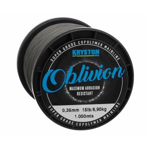 KRYSTON Леска Oblivion Super Grade Copolymer 1000м Matt Dark Silt 0.35мм 15lb