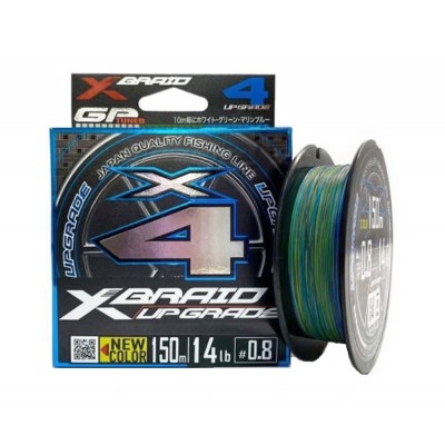 YGK Шнур плетеный X-Braid Upgrade 3C X4 120м #0.6 12lb