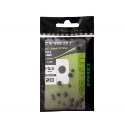 Бусины отбойные Carp Pro Soft Beads 4,5,6mm