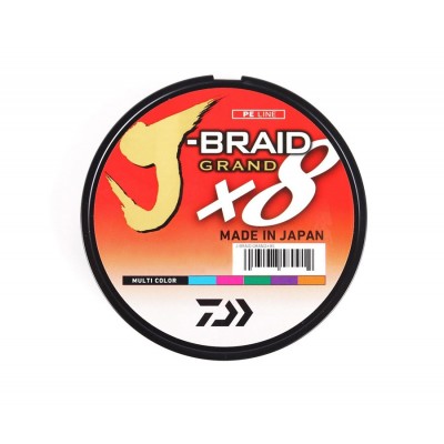 DAIWA Шнур J-Braid Grand x8 150м Multicolor 0,13мм 8,5кг