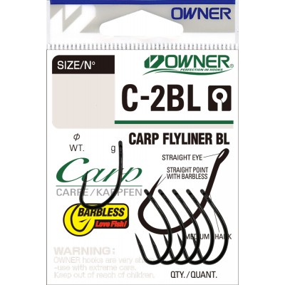 OWNER Крючок Carp Flyliner BL BC №8 7шт