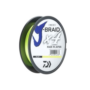 DAIWA Шнур J-Braid x4 270м Yellow 0,15мм 6,9кг