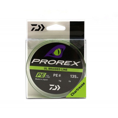 DAIWA Шнур Prorex Ul Finesse Braid 135м Chartreuse 0,09мм 2,1кг