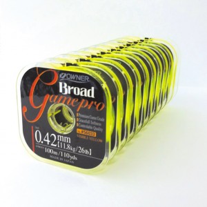 OWNER Леска Broad Game Pro yellow 100м 0.16мм 1.75кг