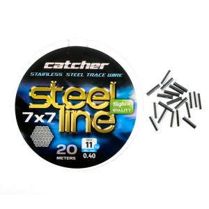 CATCHER Поводковый материал Stainless Steel X49 9кг 20м d0.36мм