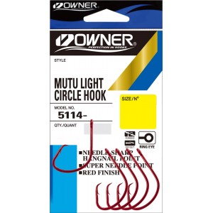 OWNER Крючок Mutu Light red №2 8шт