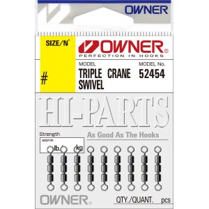 OWNER Вертлюг Triple Crane №12 9шт