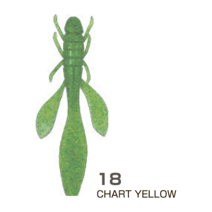 OWNER Мягкая приманка Yuki Bug YB-85 3,3" #18 Chart Yellow  8,5см 8шт