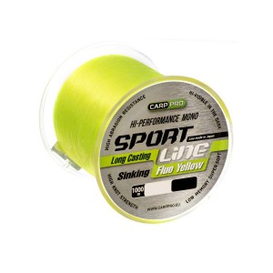 Леска Carp Pro Sport Line Fluo Yellow 1000м 0.185мм