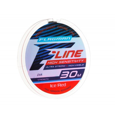 Леска Flagman F-Line Ice Red 30м 0,08мм