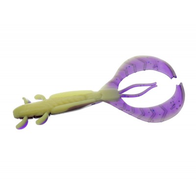 F-FISHING Рак Craw 3.5" #0527 Violet/Lime Chartreuse 8.8см 4шт