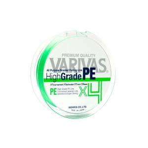 VARIVAS Шнур High Grade PE X4 Flash Green 150м #1.2