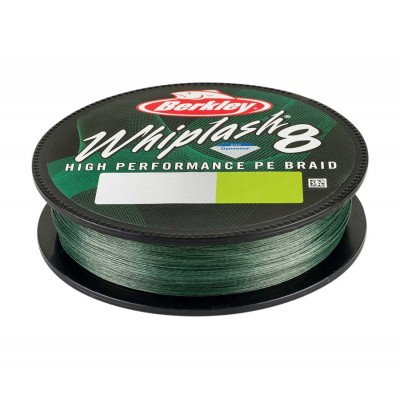 BERKLEY Шнур плетеный X8 Whiplash 300м 0.20мм 27.63кг Green