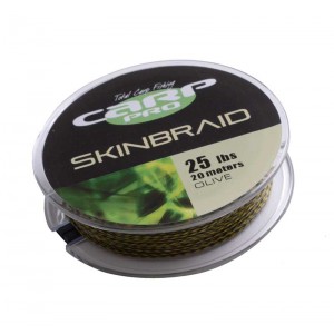 CARP PRO Поводковый материал в оболочке Skinbraid Olive 20м 20lb
