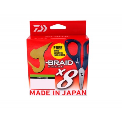 DAIWA Шнур J-Braid Grand x8 270м Сhartreuse 0.28мм (Уценка)